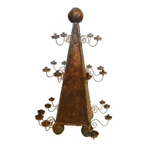 1930s Pyramid Girandole Candlelabra