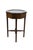 Vintage Brandt Furniture curio display showcase table. Made of Ancestry Mahogany featuring octagonal form with four...