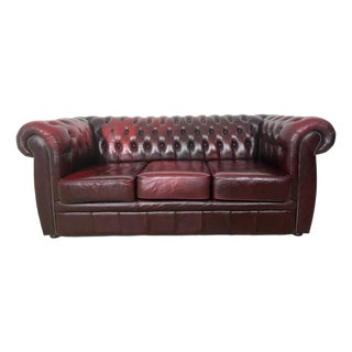 Vintage English Chesterfield Sofa For Sale