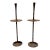 Cast IronTall Candlestick Holders Jens Quistgaard for Dansk Mid-Century Modern For Sale