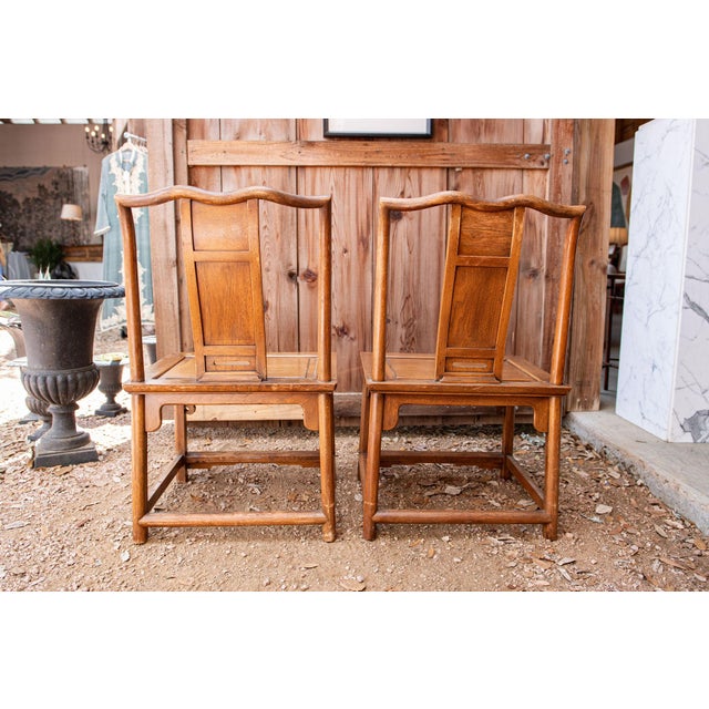 Vintage Asian Side Chairs, a Pair For Sale - Image 12 of 16