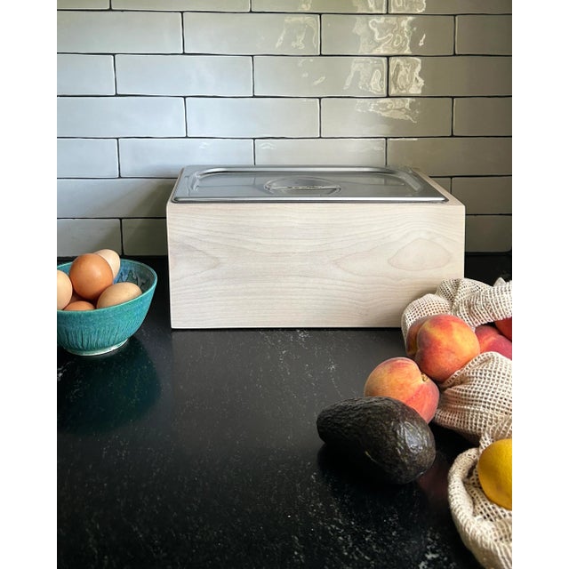 Our countertop compost bin adds an artful touch in urban magnolia wood to your home. Make kitchen compost easy, as this...