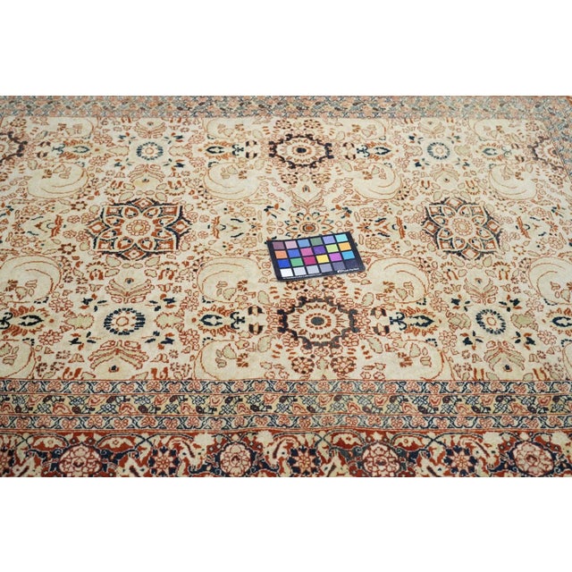 Late 18th Century Antique Haji Jalili Rug 4'3'' x 5'3'' For Sale - Image 9 of 10