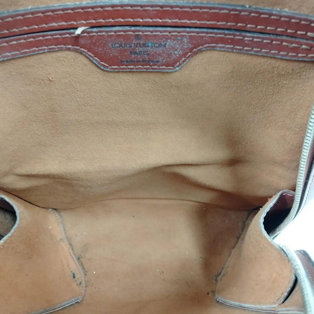 1990s Louis Vuitton Brown Epi Leather Mabillon Small Backpack 2 For Sale - Image 13 of 14