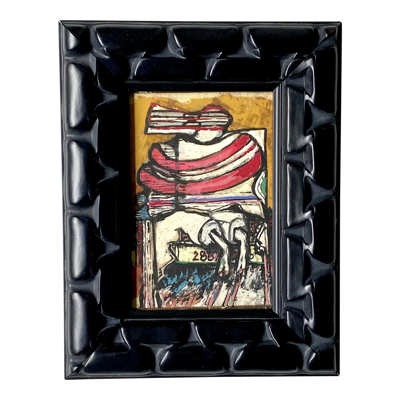 Original Neo Expressionist Painting on Board by Jack Hammack 1974 ...