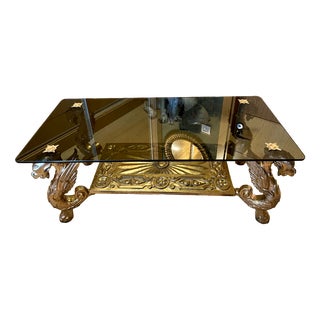 Gilded Flying Dragon Table, 1960s For Sale