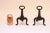 Pair of Petite Arts and Crafts Cast Iron Key Hole Andirons / Fire Dogs For Sale In New York - Image 6 of 12