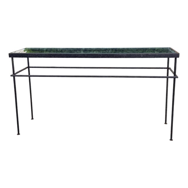 Vintage Industrial Modern Console Table For Sale