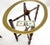Transparent Pair Oval Brass Gallery Glass Top Faux Bamboo Bases End Side Tables Stands MINT For Sale - Image 8 of 16