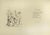 Night time is a modern artwork realized by Orfeo Tamburi, Giorgio Vigolo in 1945. Black and white lithograph. Both pages...