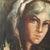 Original oil painting portrait of a gypsy woman. Signed L. Williams. Artist: Isaac L. Williams (1817 - 1895), artist and...