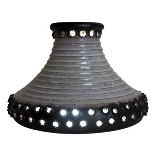 Brutalist Danish Ceramic Lampshade, 1960s For Sale