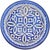 Blue Mid 20th Century Handmade Blue Moorish-Patterned Ceramic-Art Decorative Plate For Sale - Image 8 of 9