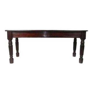 Anglo Indian Rosewood Rectangular Dining Table For Sale