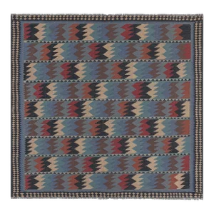 Square Kilim Handmade Flat Woven Rug 6'4" X 6'4"
