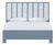 Liam Platform Bed King - Regatta Blue For Sale