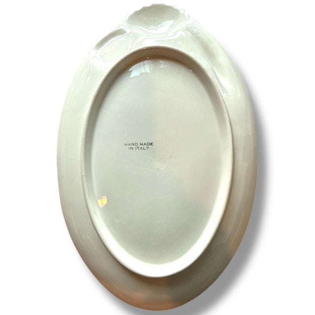 Rare Vintage Italian Hand-Made Coastal Seafood Serving Platter For Sale - Image 4 of 6