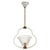 Murano Glass and Brass Flower Pendant Light from Barovier, Italy, 1940s For Sale - Image 3 of 11