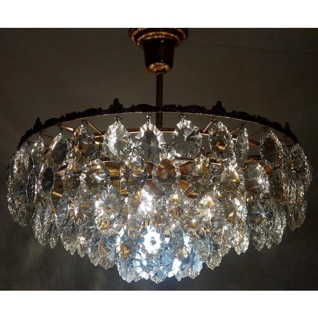Vintage Crystal Chandelier, 1960s For Sale - Image 9 of 12
