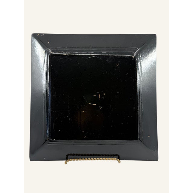 Abstract 1990s MoMo Panache Handcrafted in Romania Abstract Glass Plate For Sale - Image 3 of 4