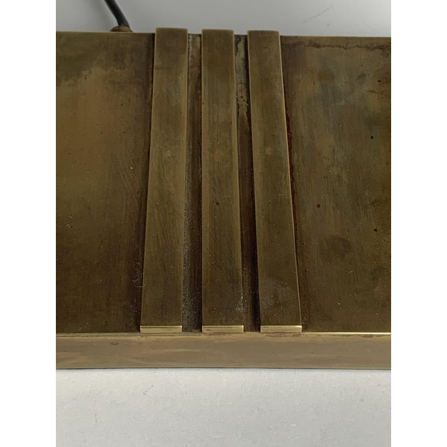 Bauhaus Art Deco Brass Lamp by Marcel Breuer, 1980s For Sale - Image 10 of 17