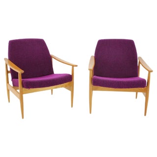 Armchairs, Czechoslovakia, 1960s, Set of 2 For Sale