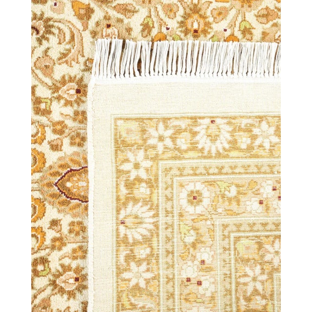 2000 - 2009 Mogul, One-of-a-Kind Hand-Knotted Area Rug - Ivory, 8' 1" x 10' 3" For Sale - Image 5 of 8