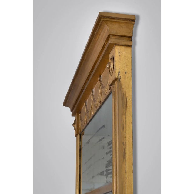 American Federal Gilded Pier Mirror For Sale - Image 4 of 9