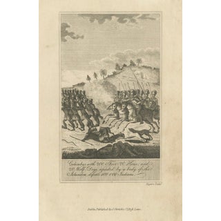 Patrick Maguire, Christopher Columbus Battle in Hispaniola, 1815, Engraving For Sale