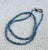 Raw Diamond Beaded Necklace Blue Sparkling Nuggets Great Layering Piece Gemstone Jewelry These are natural blue diamonds...
