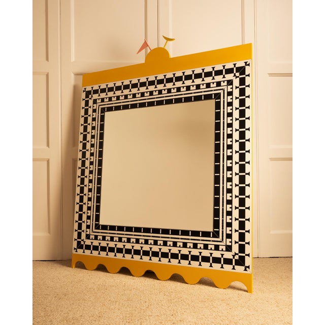 Black Mendini Wall Mirror by Alessandro Mendini, 1980s For Sale - Image 8 of 8