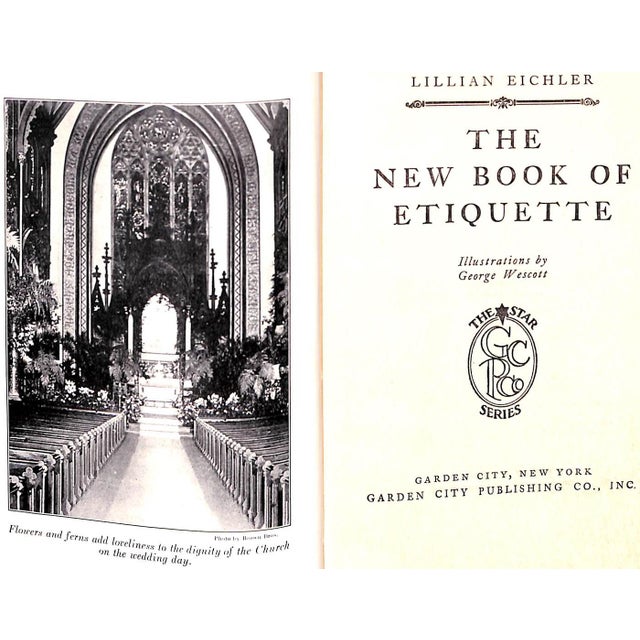 EICHLER, Lillian [277] pp. Garden City Publishing Co., Inc. 1924 8 1/4" x 5 7/8" Illustrations by George Wescott An...