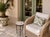 Mediterranean Style Hand-Painted Ceramic and Wrought Iron Coastal Martini Table For Sale - Image 10 of 12