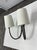 Traditional Thomas O'Brien for Visual Comfort Reed Iron Double Sconce For Sale - Image 3 of 12