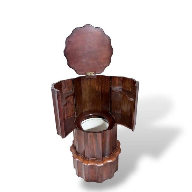 Brown Art Deco Victorian Octagonal Drinks Cabinet For Sale - Image 8 of 10