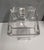 Glass Vintage Square Glass Footed Compote With Lid / 1880 Adams & Co. For Sale - Image 7 of 11