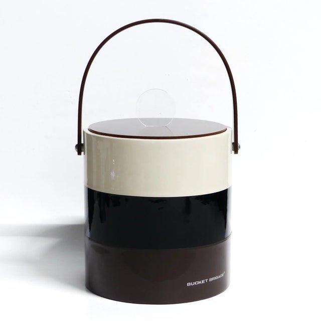 Brown Mid Century Modern Morgan Designs Bucket Brigade Ice Bucket For Sale - Image 8 of 8