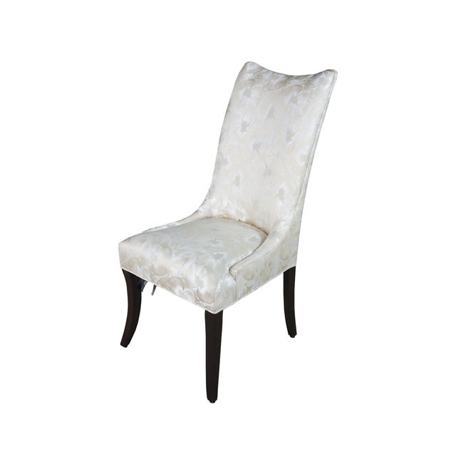 The Nassau Side Chair III by Designmaster Furniture is an elegant, fully upholstered dining chair that combines Art Deco...
