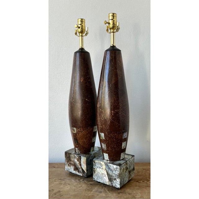 Casa Bique Vintage Boho Coconut Shell Lamps - A Pair For Sale - Image 4 of 12