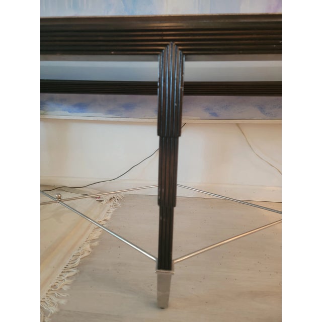 Late 20th Century Art Deco Style Large Scale Coffee Table For Sale In Miami - Image 6 of 9