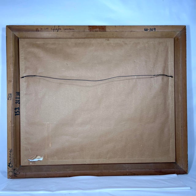 1970s Honey W. Kurlander "Greenhouse" Original Oil Painting on Canvas For Sale In Houston - Image 6 of 9