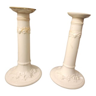 Queenswear Wedgewood 8" Candlesticks For Sale