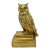 Single Mid Century Cast Brass Owl Bookend Pm Craftsman For Sale
