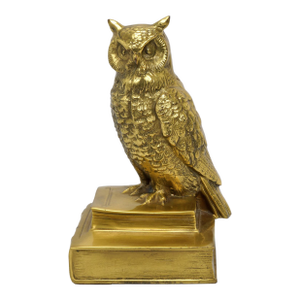 Single Mid Century Cast Brass Owl Bookend Pm Craftsman