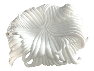 Vintage Artex International Large White Italian Ceramic Charger