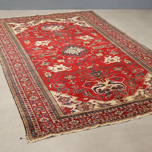 Antique Ardebil Rug in Cotton and Wool For Sale - Image 9 of 9