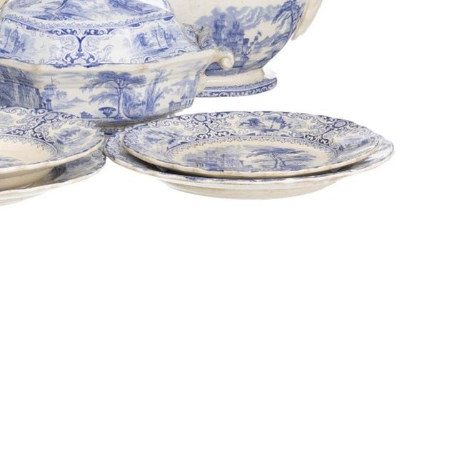Porcelain Dinner Service, 19th Century, Set of 42 For Sale - Image 5 of 6