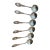 Antique (1908) Alvin "Brides Bouquet" Silver Plated Boullion Spoons. Set of 6 For Sale