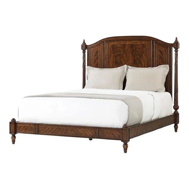 Classical Polished Queen Size Bed For Sale
