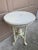 American Victorian Round Painted Walnut Side Table, Late 20th Century For Sale In South Bend - Image 6 of 10